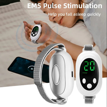 SleepEase EMS Wristband – Rechargeable Sleep Aid with Pulse Stimulation
